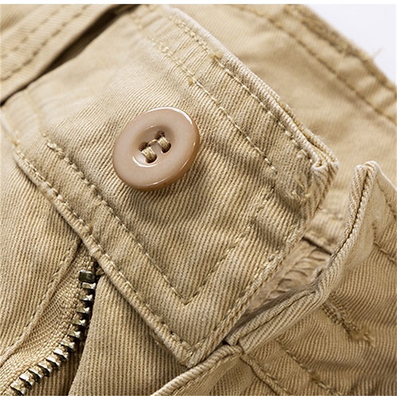 Herre Cargoshorts Shorts Shorts til turbruk 6 lommer عادي Komfort Pustende Knelengde Avslappet Daglig Gateklær 100 % bomull Sport Mote Blå Grønn Mikroelastisk 2025 - $21.99 –P7