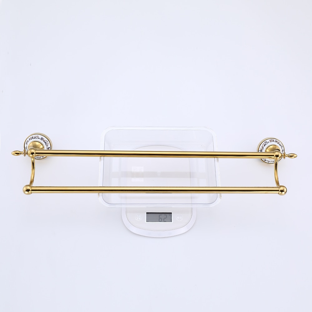 porte-serviettes ti-golden porte-serviettes en céramique mural pour salle de bain support de tour à 2 niveaux 1 pc de 2026 ? $101.99 –P7