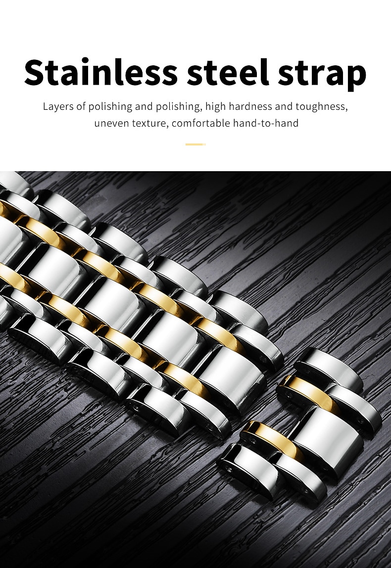 OLEVS Quartz Horloge Cadeau voor mannen Luxe Diamanten Gouden Horloge Waterdicht Luminous RVS Zaken Mannen Quartz Horloge Mannen Horloge 2026 - $35.99 –P3