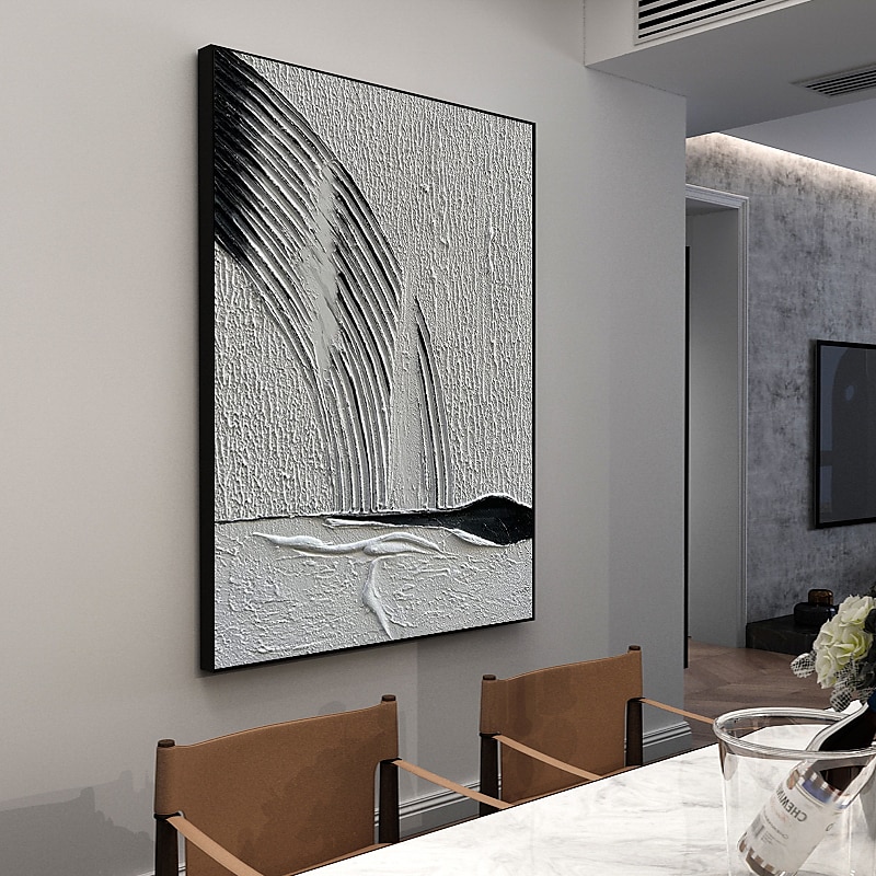 oljemålning handgjorda handmålade väggkonst abstrakt canvas målning heminredning dekor sträckt ram redo att hänga 2025 - $141.99 –P6