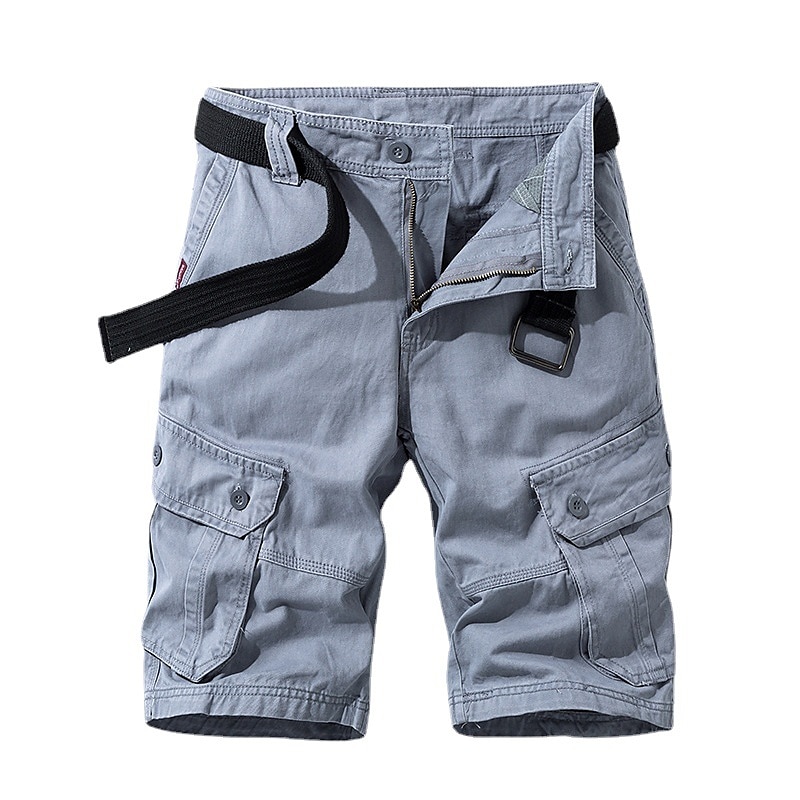 Herre Cargoshorts Shorts Shorts til turbruk 6 lommer عادي Komfort Pustende Knelengde Avslappet Daglig Gateklær 100 % bomull Sport Mote Blå Grønn Mikroelastisk 2025 - $21.99 –P4
