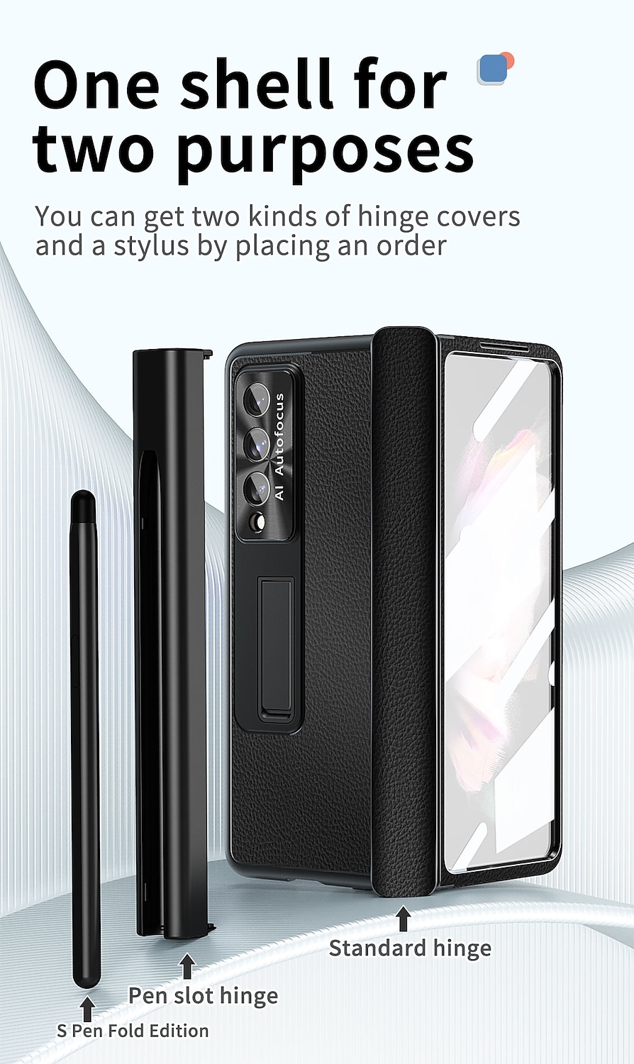 Phone Case Plating Leather Case For Samsung Galaxy Z Fold 6 Z Fold 5 Z Fold 4 Fold 3 Magnetic Kickstand with Pencil Holder(without Pen) Carbon Fibe Screen Protector Phone C Bumper Frame PC PU Leather 2025 - $55.99 –P7