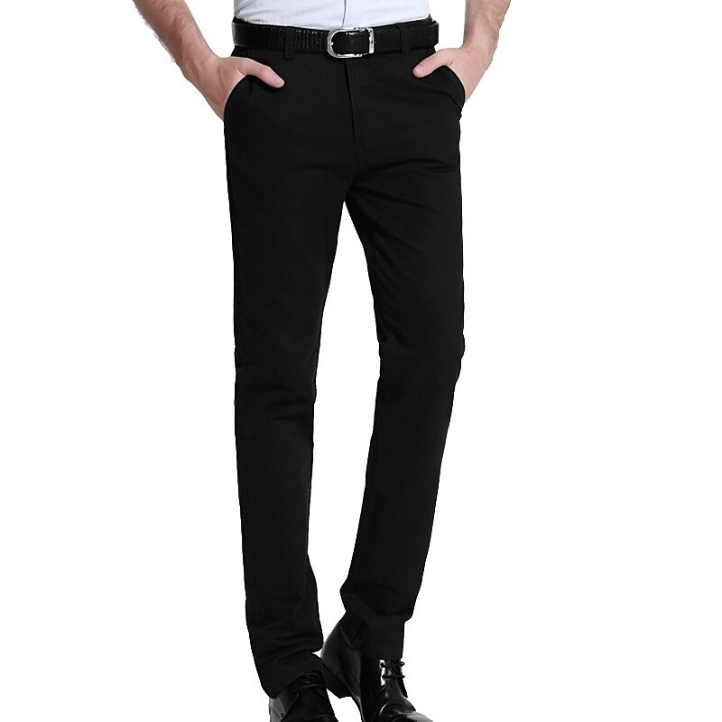 Per uomo pantaloni della tuta Pantaloni Tasche Gamba dritta Liscio Matrimonio Ufficio Attività commerciale Misto cotone Moderno Da cerimonia Nero Bianco Media elasticità del 2025 a $23.99 –P2
