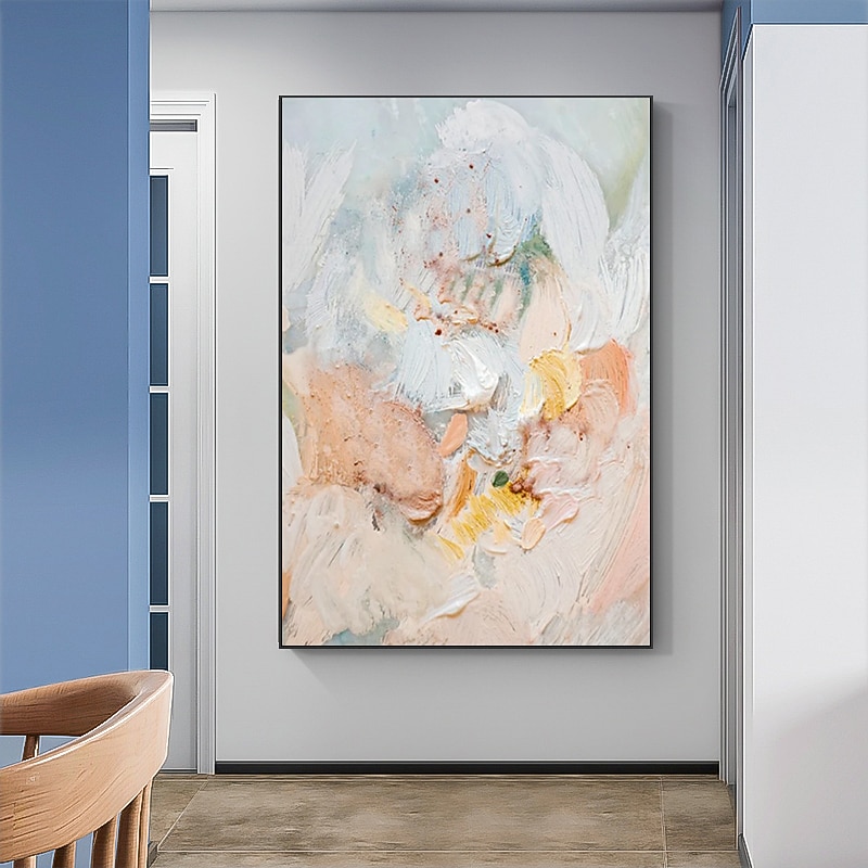 النفط الطلاء اليدوية رسمت باليد جدار الفن سميكة النفط مجردة قماش اللوحة زخرفة المنزل ديكور إطار ممتد جاهز للتعليق 2026 - $131.99 –P4