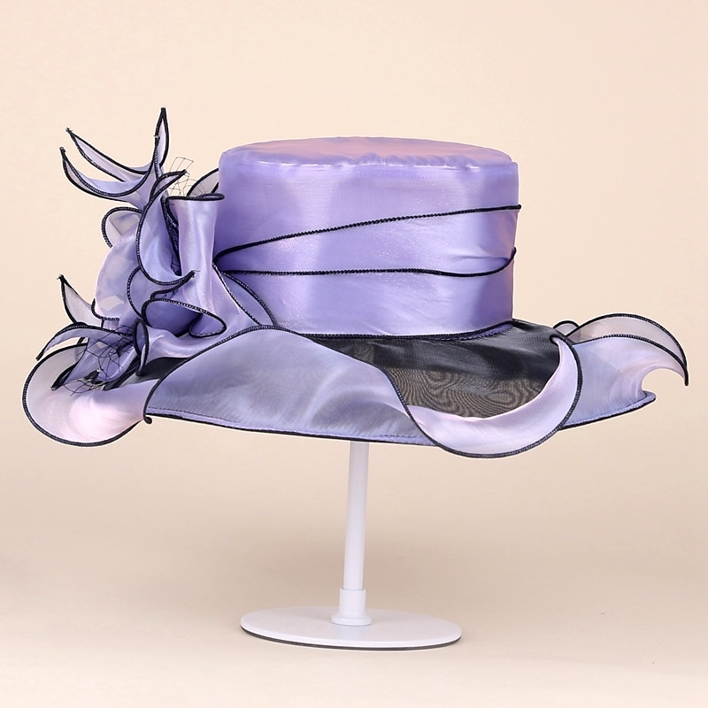 Chapéus de seda de gelo elegantes estilo clássico simples com laço 1 pc festa/noite/chá festa headpiece/ocasião especial/escritório & carreira/casual/aniversário/novo de 2025 por $28.99 –P2