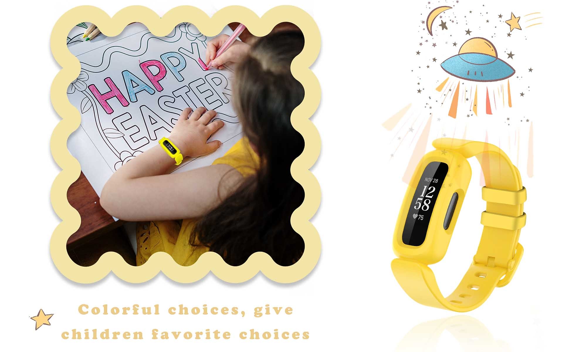 Ремешок для часов для Фитбит Ace 3 Мягкий силикон Замена Ремень с чехлом Водонепроницаемый Регулируется Браслет 2026 - $11.99 –P14