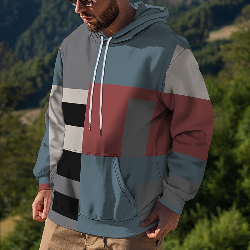 Hombre Arco iris Estampados Sudadera Sudaderas Sudadera Con Capucha Manga Larga Sudadera con capucha Con Capucha Ropa de calle Impresión 3D Diario Deportes Negro Rojo Estampado Primavera & Otoño 2025 - $29.99 –P5