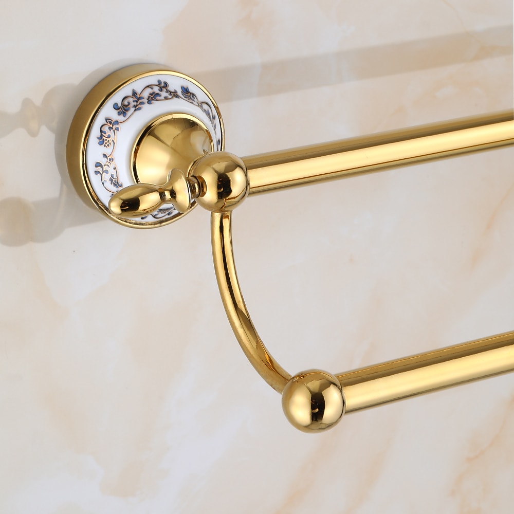 porte-serviettes ti-golden porte-serviettes en céramique mural pour salle de bain support de tour à 2 niveaux 1 pc de 2026 ? $101.99 –P3