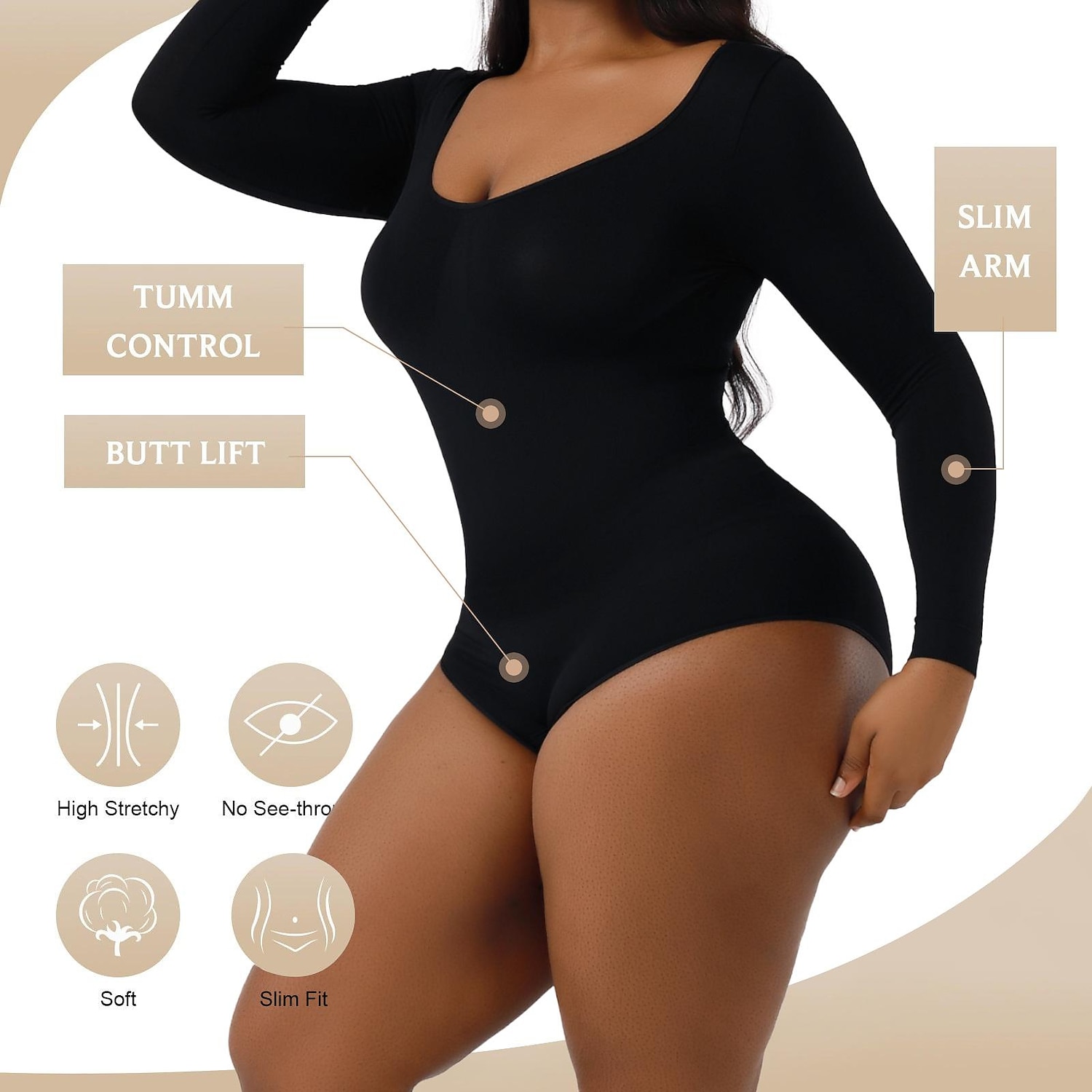 Shapewear for Women Tummy Control Full Bust Body Shaper Bodysuit Butt Lifter Thigh Slimmer 2026 - $22.99 –P17