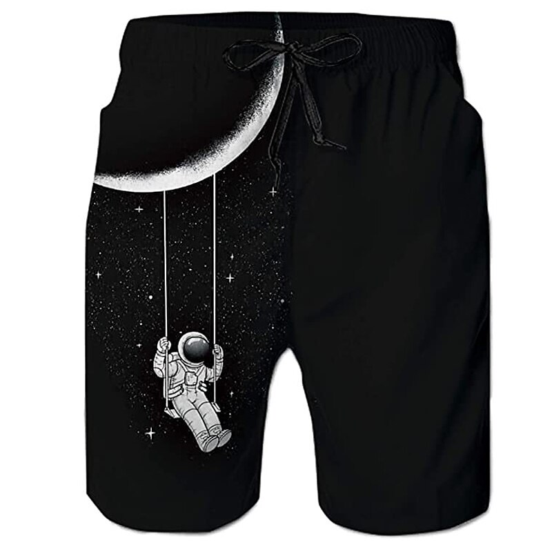 Men's Graphic Coconut Tree Swim Trunks Swim Shorts Board Shorts Mid Waist Streetwear Hawaiian Boho Casual Daily Holiday Drawstring Elastic Waist 3D Print Designer Clothing Apparel 2025 - $17.99 –P6