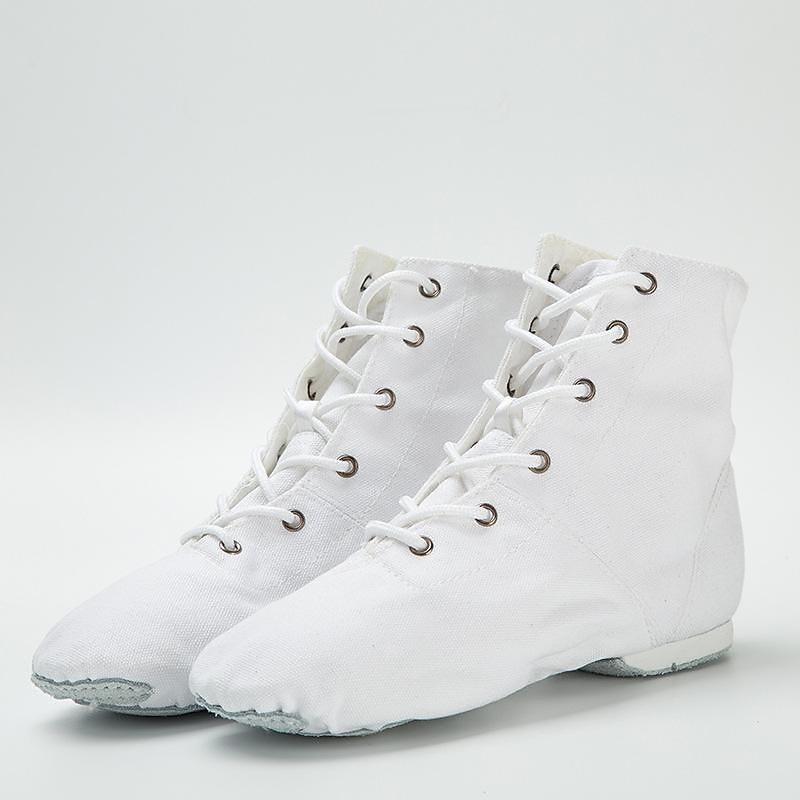 Zapatos de baile de suela blanda para mujeres y niños, botines de lona con cordones, ligeros y flexibles para jazz, ballet y espectáculos. 2026 - $19.99 –P3