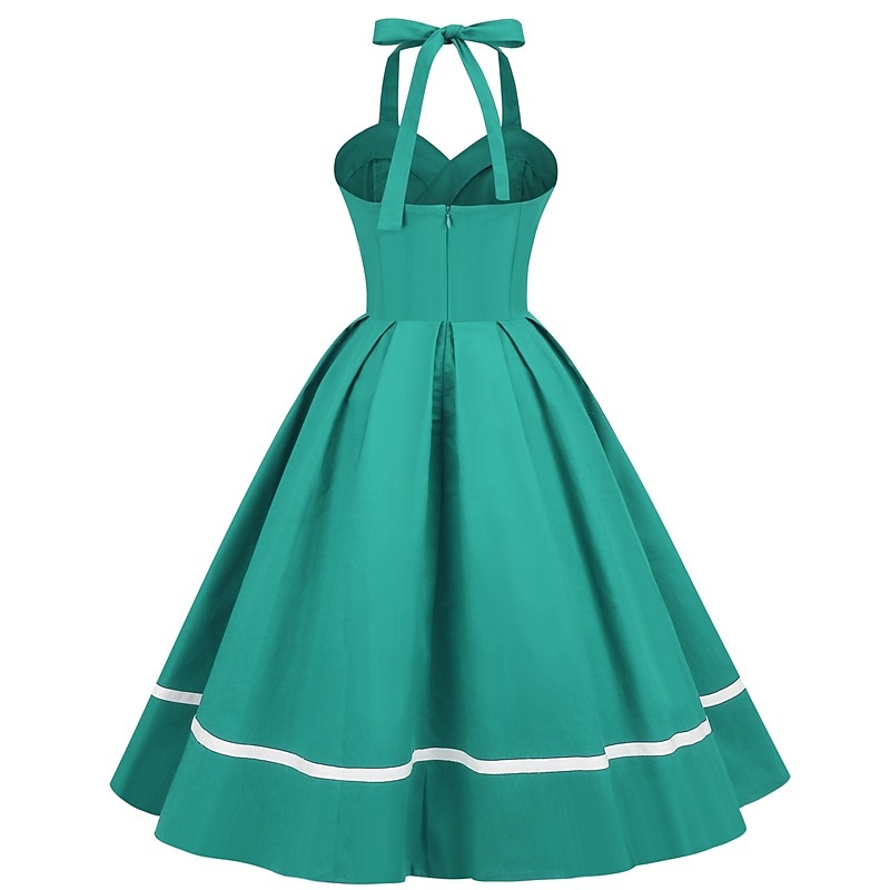 Retro 50. léta Vintage šaty Koktejlky Houpací šaty Lodičkový Maškarní kostým Dámské Plesová maškaráda Večírek loučení se svobodou nevěsty Dospělé Šaty Šaty pro návrat domů 2026 - $53.99 –P8