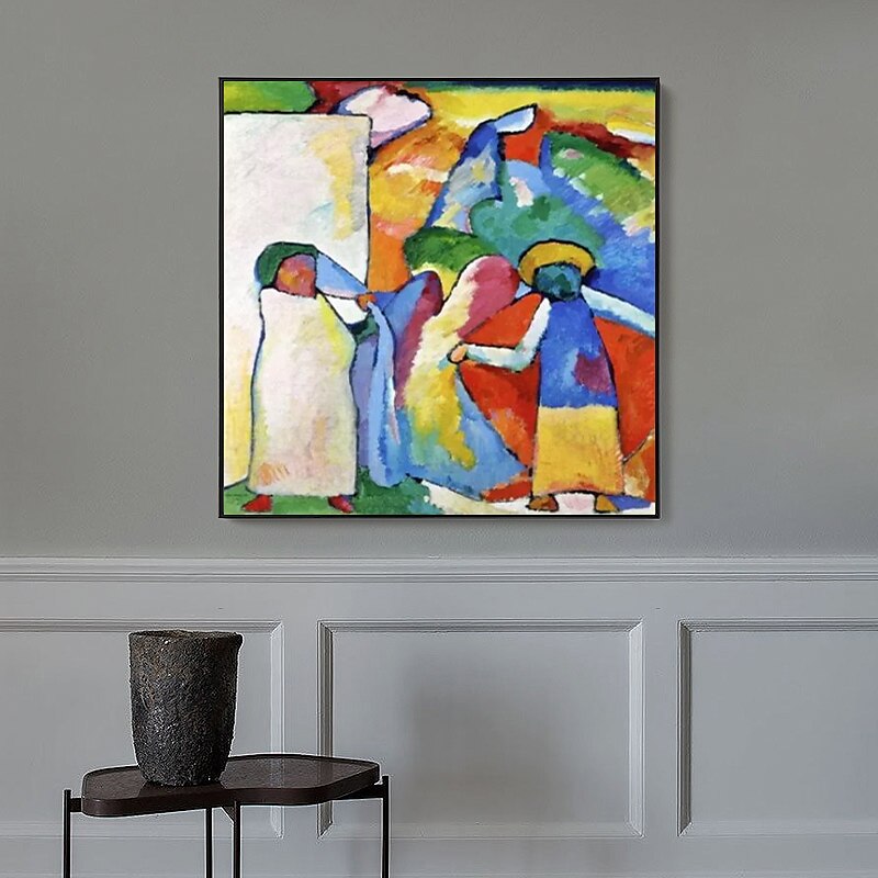 Famous Oil Painting Canvas Wall Art Decoration Wassily Kandinsky Abstract for Home Decor Rolled Frameless Unstretched Painting 2025 - GBP £64.38 –P8