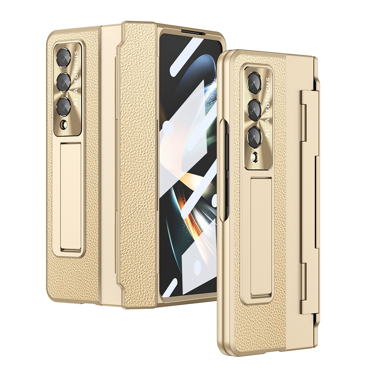 Чехол для телефона для Samsung Galaxy Z Fold 5 Z Fold 4 Z Fold 3 Flip бамперный флип полный корпус защитный однотонный ПК PU кожа 2025 - $36.99 –P15