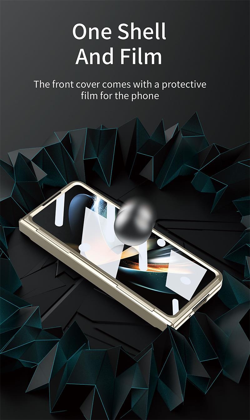 телефон Кейс для Назначение SSamsung Galaxy Z-сгиб 6 Z Fold 5 Z Fold 4 Z Fold 3 Чехол со стендом Флип Полная защита тела Однотонный ПК 2025 - $34.99 –P4
