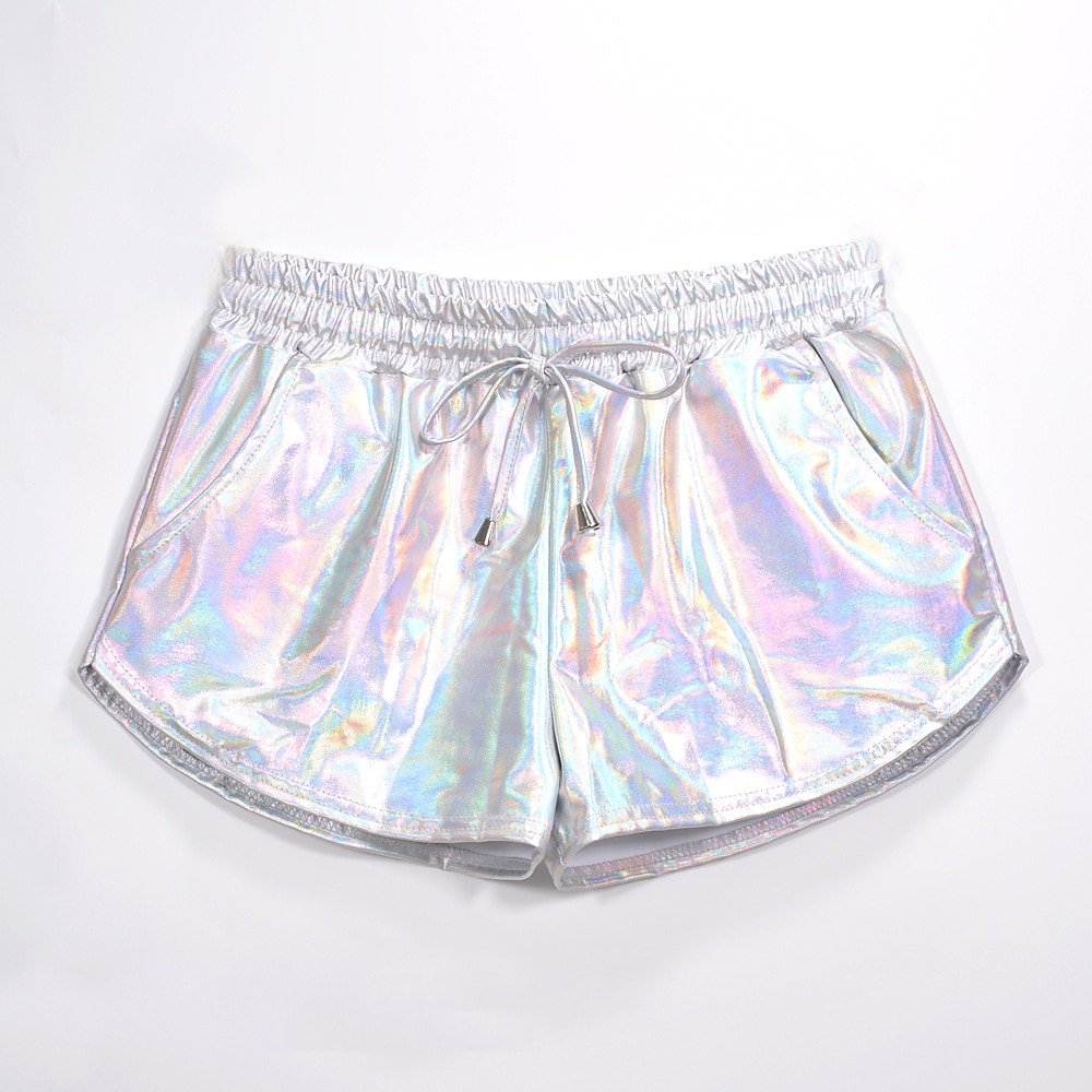 metallinen Jaren '80 Glanzend latex patent Korte broek PU-leer Dames Maskerade Feest Vrijgezellenfeest Prideparade Volwassenen Short 2025 - $22.99 –P8