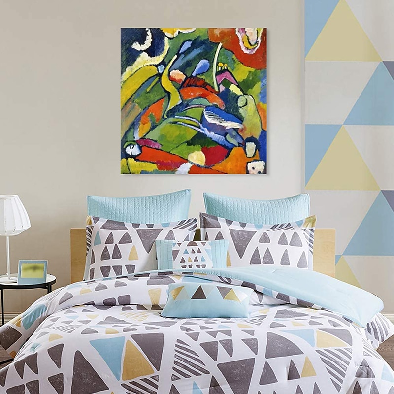 Famous Oil Painting Canvas Wall Art Decoration Wassily Kandinsky Abstract for Home Decor Rolled Frameless Unstretched Painting 2025 - GBP £64.38 –P6
