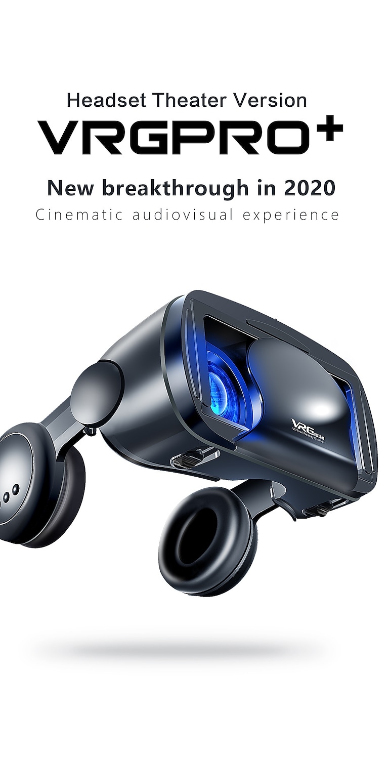 3D VR Glasses Virtual Reality 3D VR Headset Smart Glasses Helmet for Smartphones Cell Phone Mobile 7 Inches Lenses Binoculars with Controllers 2025 - $69.99 –P1