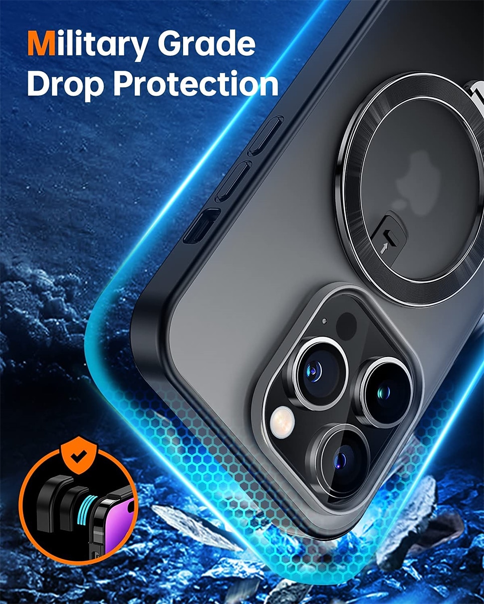 телефон Кейс для Назначение iPhone 15 14 Pro Max Plus 13 12 11 Pro Max С Магсейф Откидная подножка Матовый матовый Защита от удара ПК 2025 - $25.99 –P7