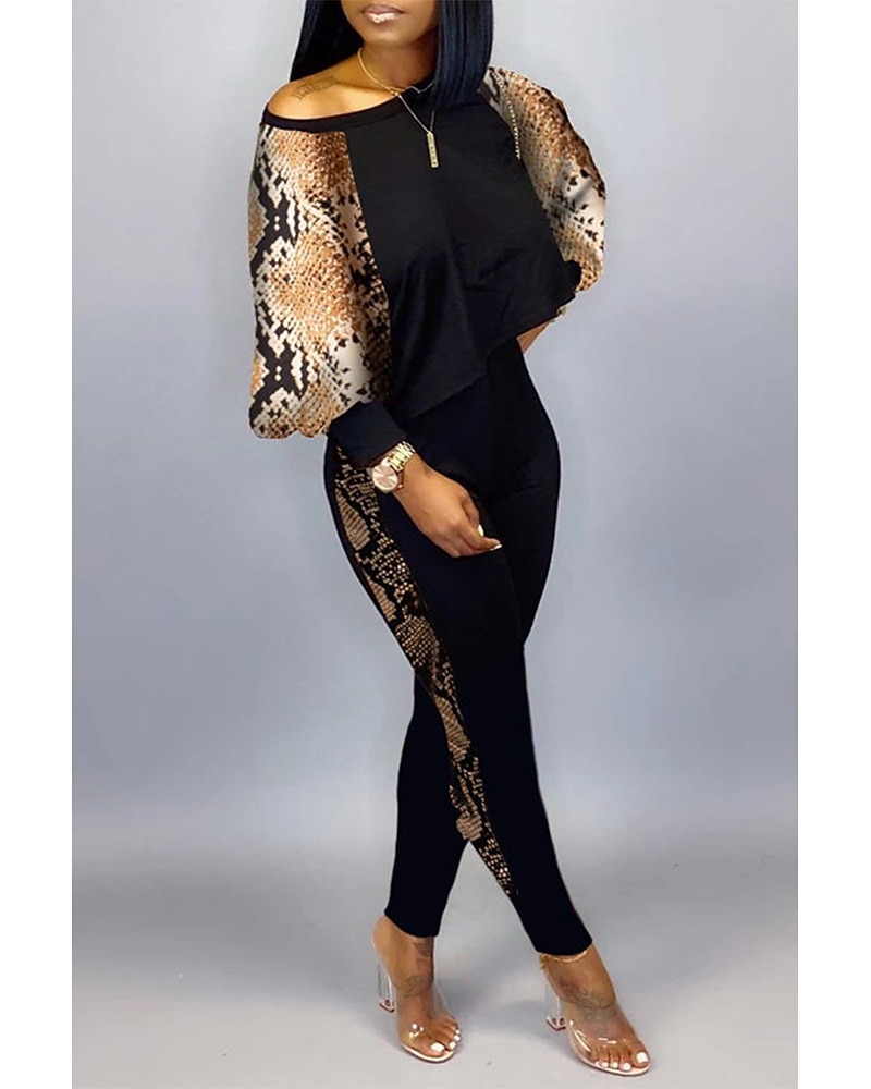 Women's Active Streetwear Tracksuit Pants Sets Sweatshirt Pants Trousers Long Sleeve Crew Neck Graphic Print Sports Outdoor Casual Silver Black Brown Fall & Winter Regular Fit 2025 - $32.99 –P11