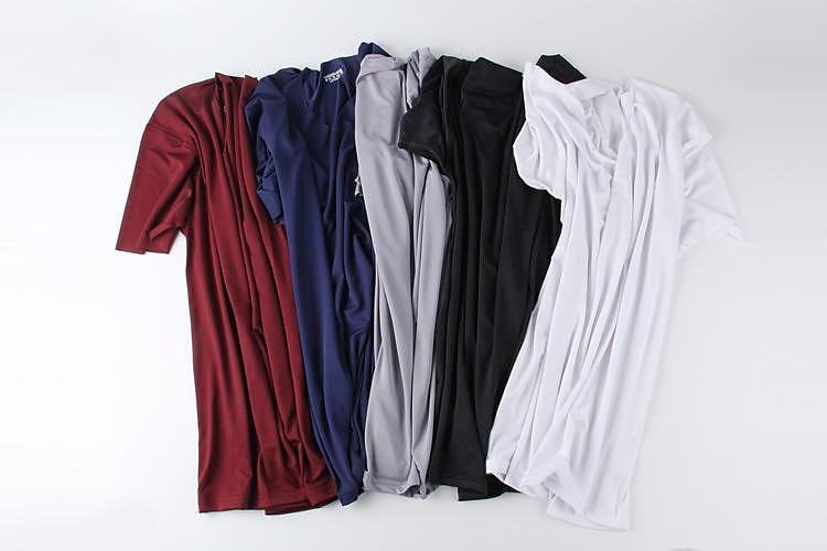 Herr T-shirt Kortärmad V-hals Sommar Vår Enfärgad / vanlig färg Sömlös Grundläggande Ledigt Ledigt Dagligen Vinrött Svart Vit Topp t-shirt för män 2025 - $8.99 -P15