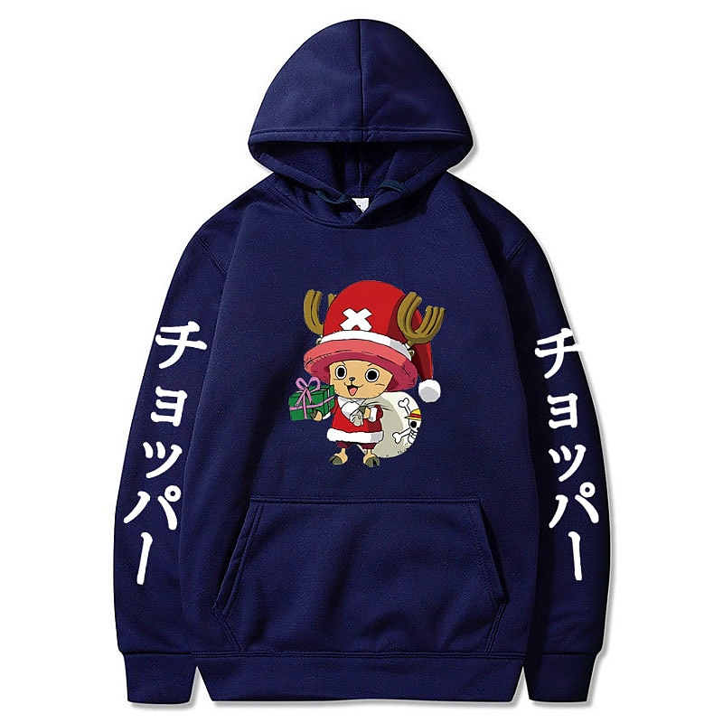 One Piece Tony Tony Chopper Felpa con cappuccio Anime Cartone animato Manga Tasca frontale Grafica Per Da coppia Per uomo Per donna Per adulto Stampa a caldo del 2025 a $27.99 –P8