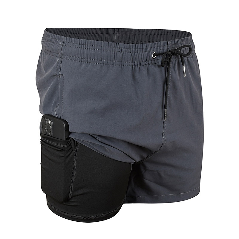 Men's Board Shorts Swim Shorts Swim Trunks Summer Shorts Drawstring Elastic Waist 2 in 1 Graphic Comfort Breathable Short Casual Holiday Beach Hawaiian Stylish Gradient blue Black 2025 - $20.99 –P6