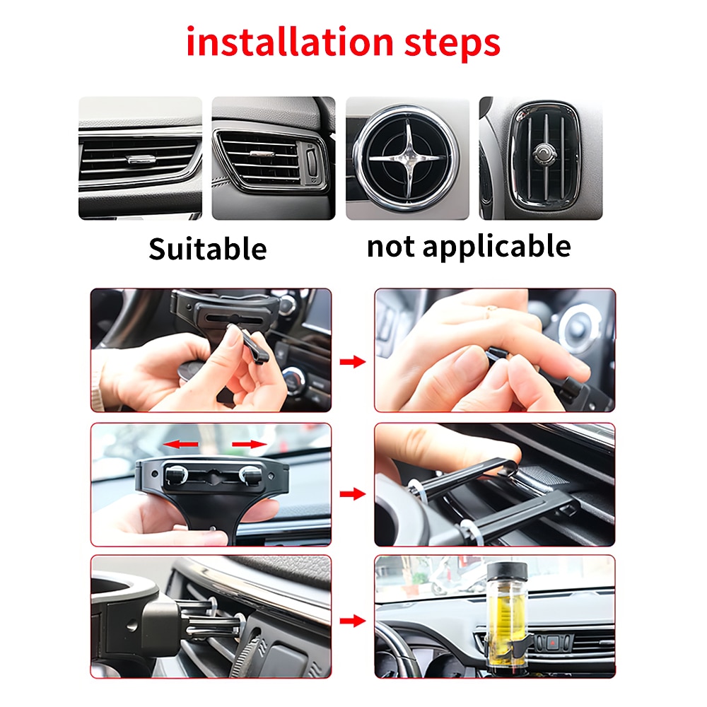 New Car Air Vent Drink Cup Bottle Holder AUTO Car Truck Water Bottle Holders Stands Car Cup Rack For Car Water Bottle Ashtray 2026 - $11.99 –P15