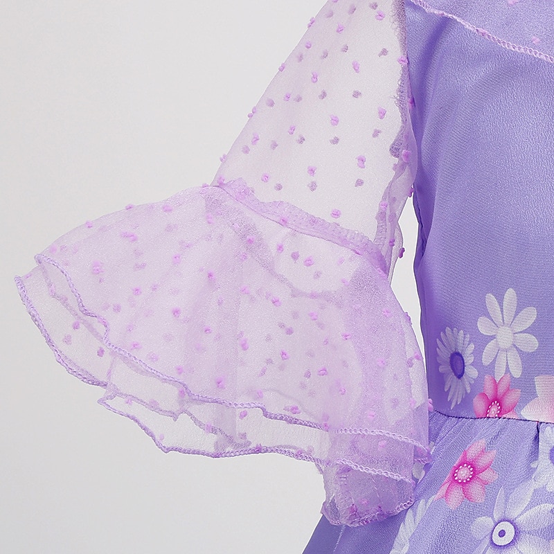 Энканто Сказка Принцесса Изабела Мадригал Платье девушки цветка Костюм для тематической вечеринки Тюль Платья Косплей Косплей из фильмов for Девочки Детские Карнавал Маскарад Свадьба Свадебный гость 2025 - $34.99 –P11