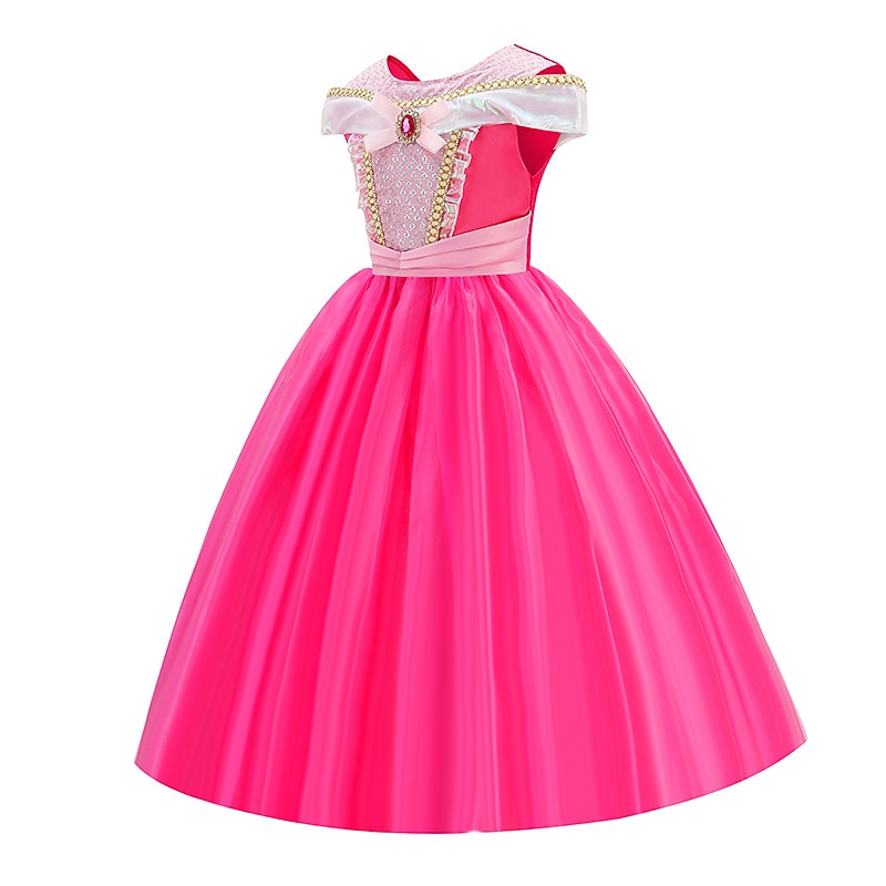 Bokuke 2026 Eventyr Prinsesse Ganske Blomsterpikekjole Temafestkostyme Tyll kjoler Cosplay for Jente Barne Karneval Maskerade Bryllup Bryllupsgjest 2026 - $34.99 –P6