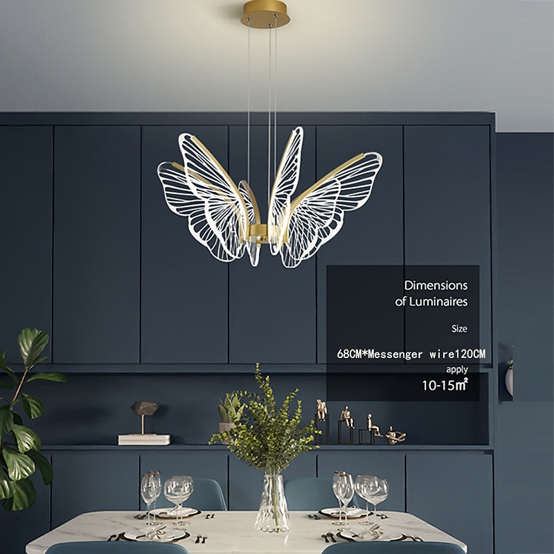 LED Pendant Light Butterfly Design 68cm Single Design Metal LED Nordic Style 220-240V 2025 - $464.29 –P5