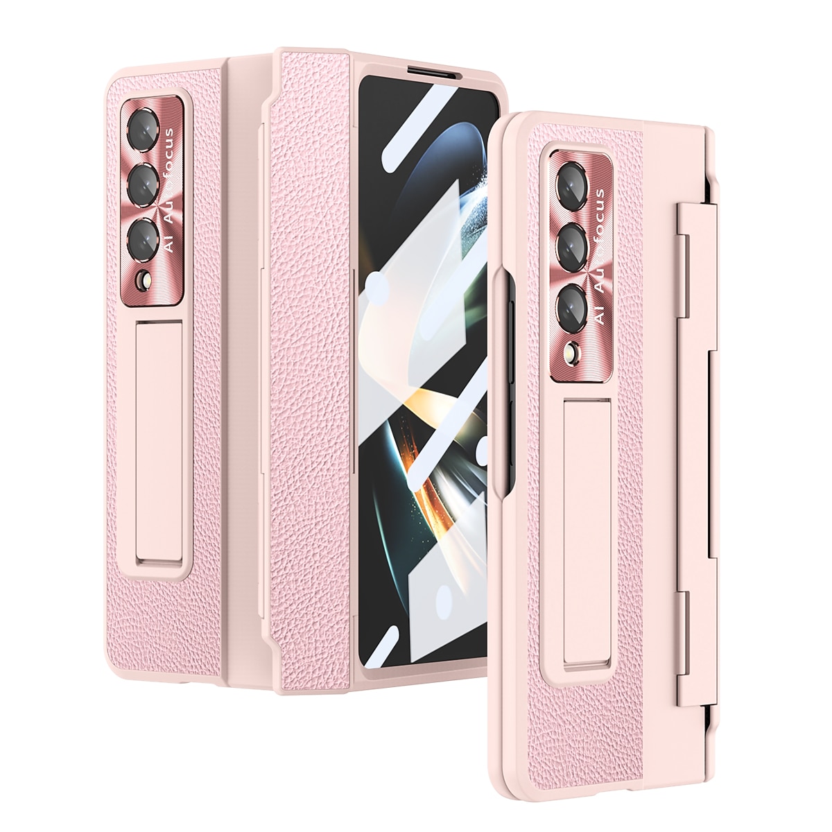 Чехол для телефона для Samsung Galaxy Z Fold 5 Z Fold 4 Z Fold 3 Flip бамперный флип полный корпус защитный однотонный ПК PU кожа 2025 - $36.99 –P16