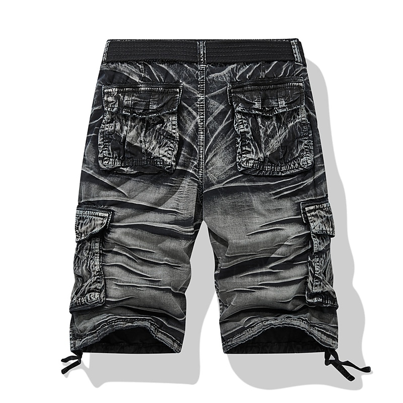 Bărbați Pantaloni Scurți Cargo Pantaloni scurți Camo Pantaloni Scurți Σορτς πεζοπορίας Picior drept 6 Buzunar Culoare Camuflaj Confort Purtabil Muncă Zilnic Șic Stradă Casual Negru Verde Militar 2026 - $32.99 –P5
