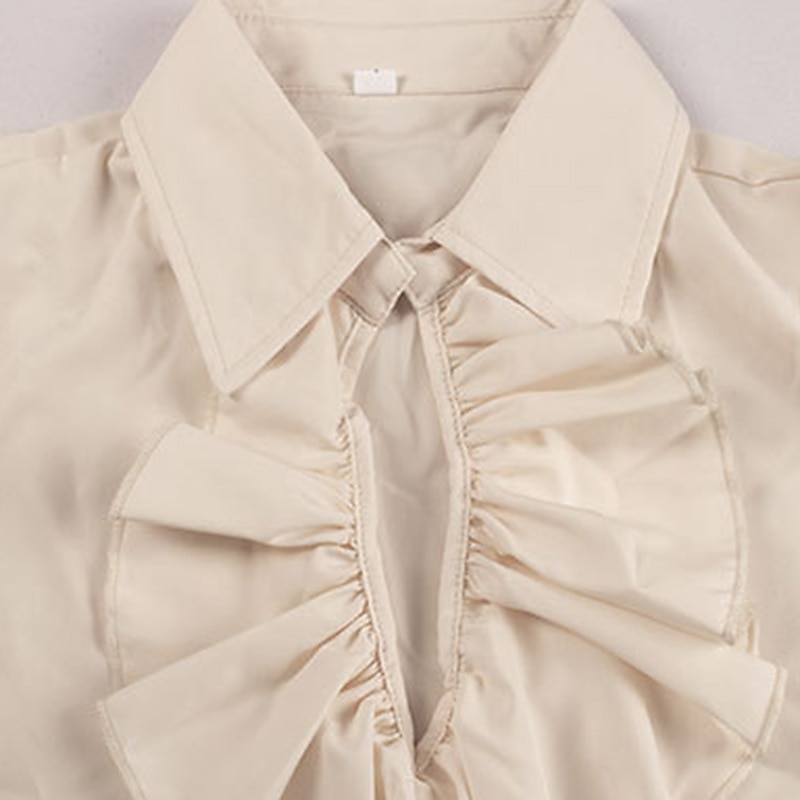 Retro Vintage Victorian Medieval Blouse / Shirt Cosplay Costume Masquerade Vampire Flounced Fancy Dress Men's Pirate Fantasy Royal Halloween Carnival Masquerade Event / Party Adults' Shirt 2025 - $16.49 –P11