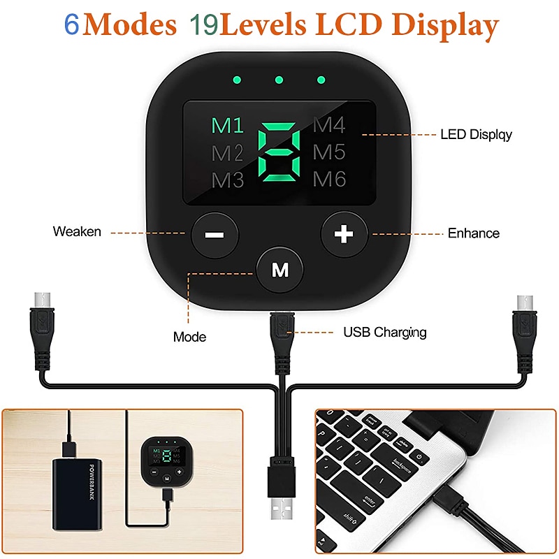 Slimme EMS draadloze spierstimulator fitness trainer buiktraining elektrische gewichtsverliesstickers lichaams slankmassager Valentijnsdag cadeau 2026 - $43.99 –P2