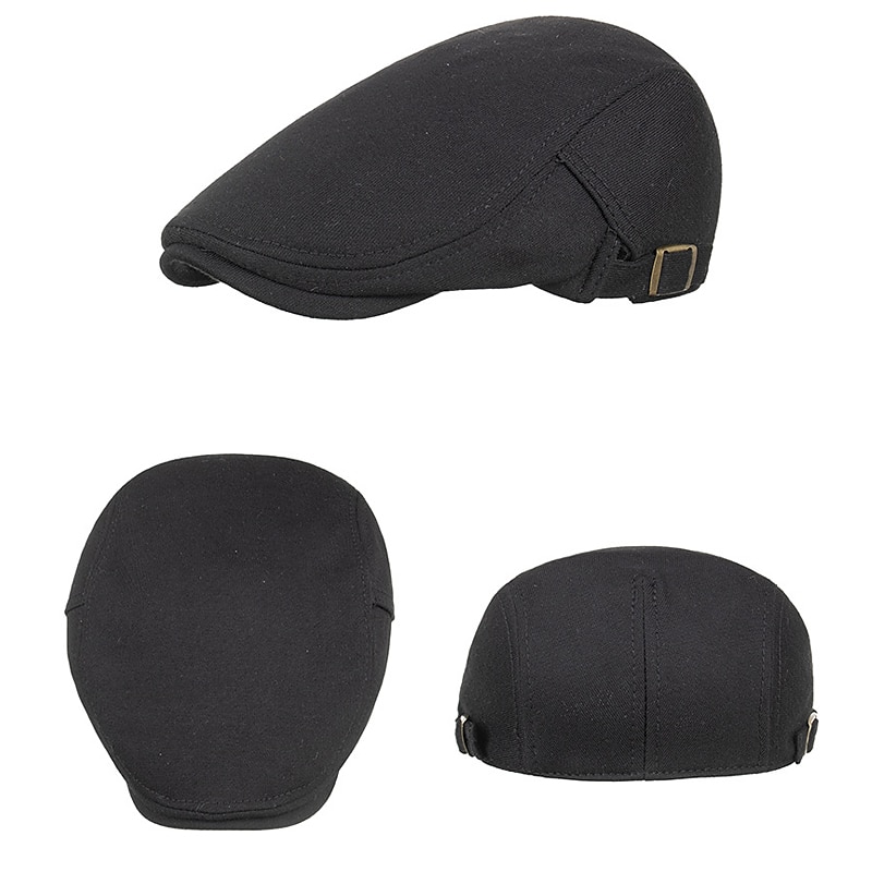 Férfi Vadászsapka Rikkancs sapka Cabbie sapka Newsboy Hat Fekete Sötét tengerészkék Pamut 1920-as évek divatja Modern Kortárs Kedves Odjeća za aktivnosti na otvorenom Alkalmi / Napi Sima Klasszikus 2025 - $16.49 –P5