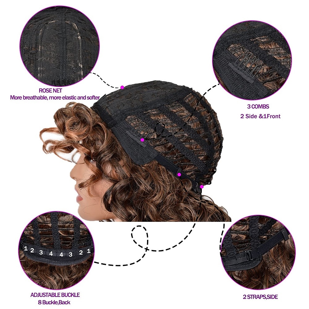 Long Curly Wavy Blonde Wigs for Women Side Part Natural Looking Cosplay Synthetic Fiber Wig Heat Resistant Replacement Wig Halloween Cosplay Party Wigs 2025 - $23.99 –P6