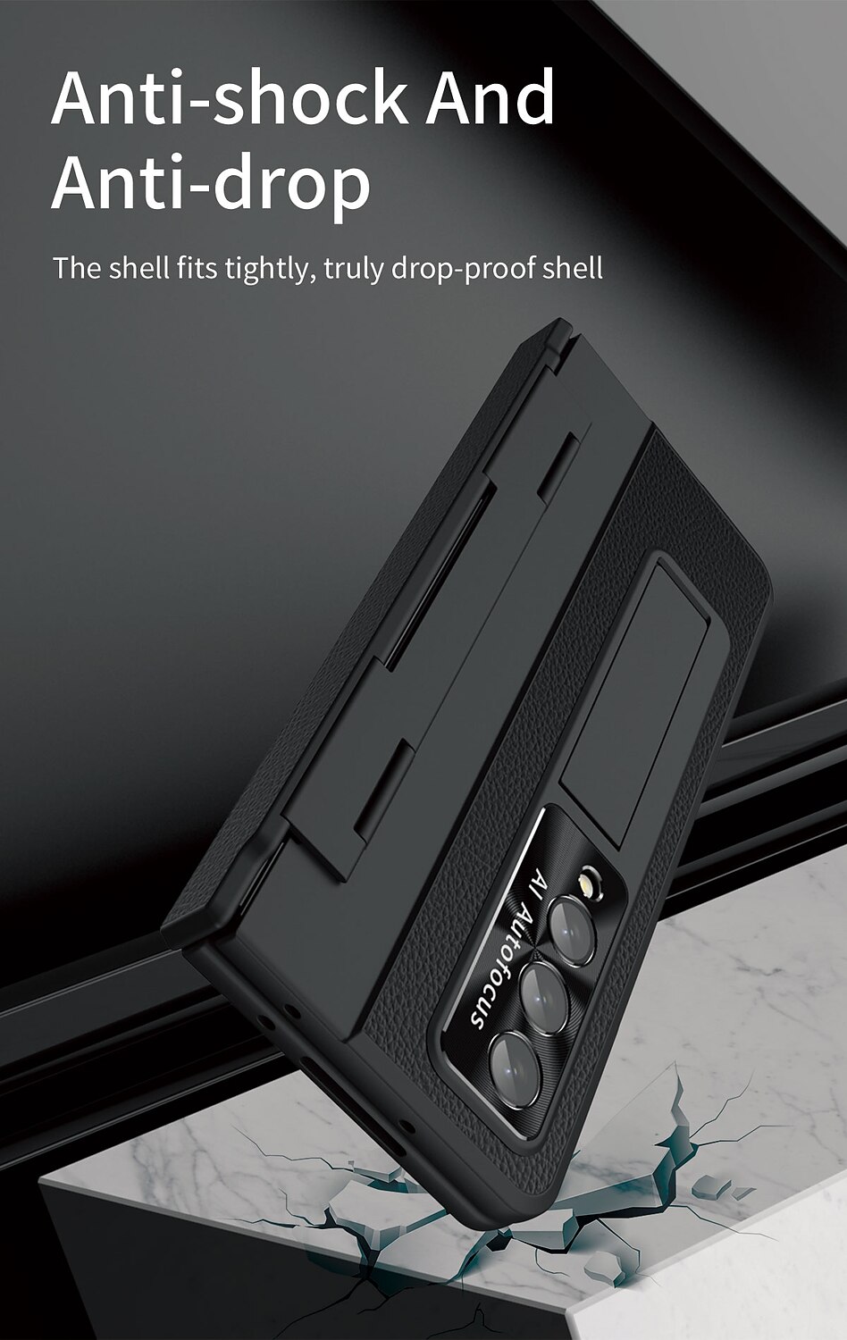 Чехол для телефона для Samsung Galaxy Z Fold 5 Z Fold 4 Z Fold 3 Flip бамперный флип полный корпус защитный однотонный ПК PU кожа 2025 - $36.99 –P7