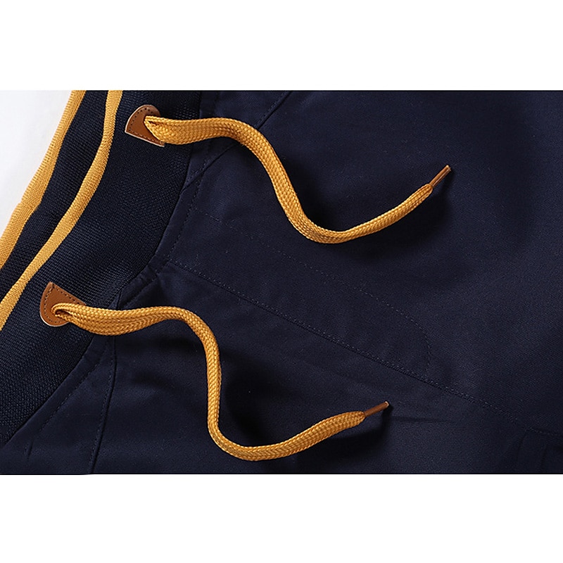 Men's Bermuda shorts Workout Shorts Golf Shorts Drawstring Elastic Waist Plain Outdoor Going out Cotton Blend Fashion Streetwear Red Sky Blue Micro-elastic 2025 - $16.49 –P10