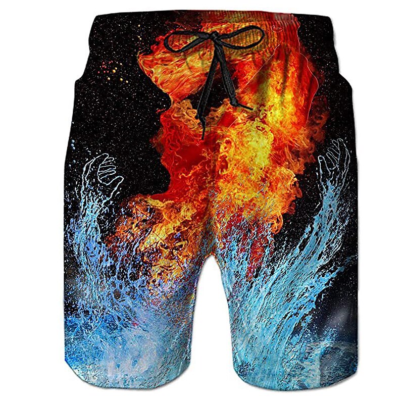 Men's Graphic Coconut Tree Swim Trunks Swim Shorts Board Shorts Mid Waist Streetwear Hawaiian Boho Casual Daily Holiday Drawstring Elastic Waist 3D Print Designer Clothing Apparel 2025 - $17.99 –P4