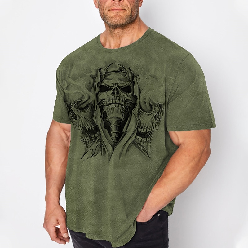 Per uomo Plus Size maglietta Grande e alto Pop art Girocollo Stampa Manica corta Primavera estate Vintage Di tendenza Streetwear Essenziale Informale Sport Top del 2026 a $20.99 –P2