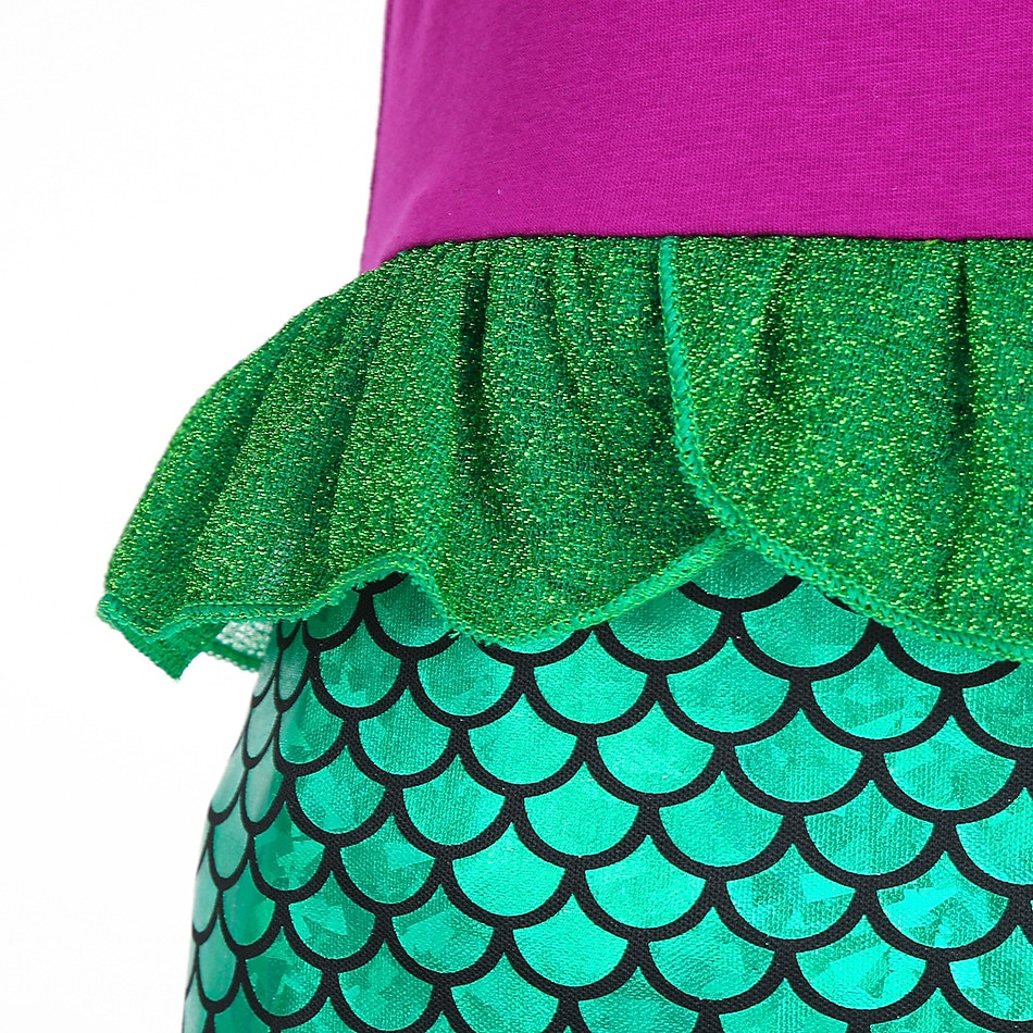 Malá mořská víla Malá mořská víla Aqua Princess Šaty Téma Party Kostým cosplay Filmové kostýmy for Dívčí Dětské Karneval Plesová maškaráda 2025 - $22.99 –P10