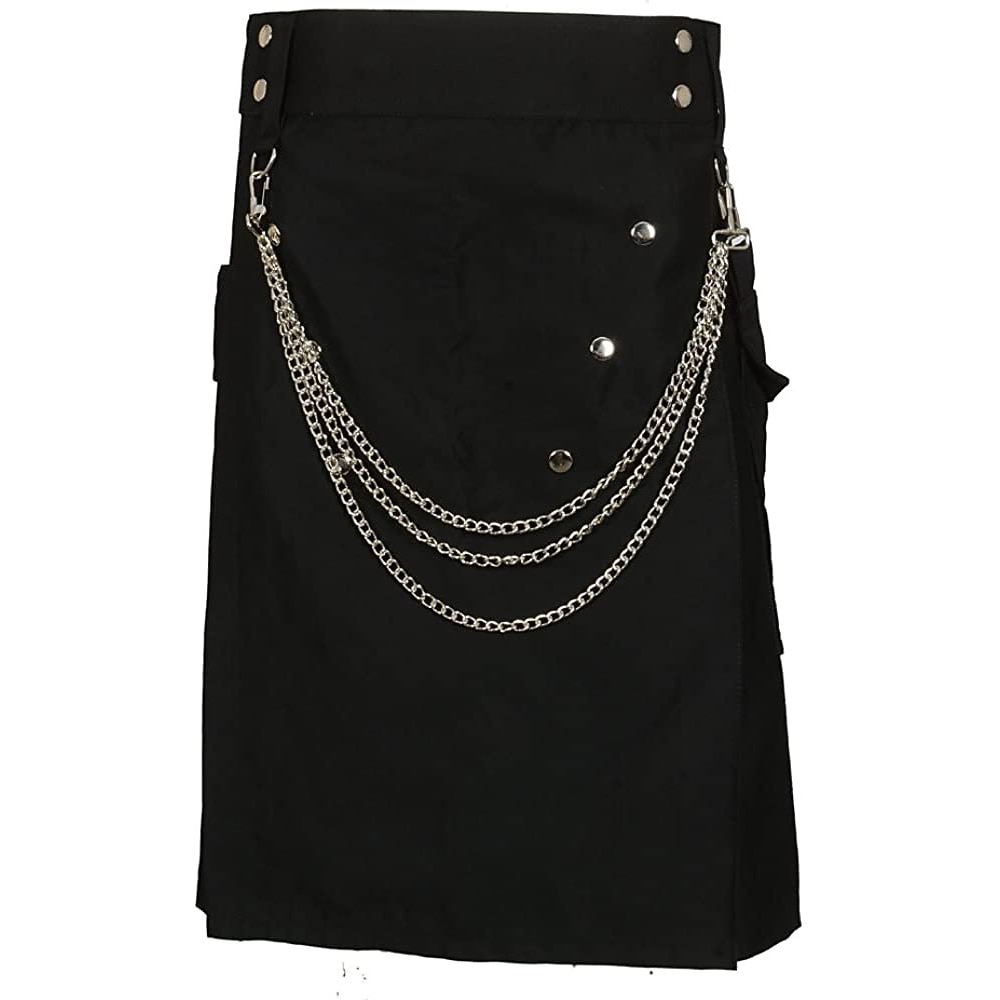 Retró Punk és gótika Skót Utility Kilts Jelmez Férfi Álarcos mulatság Buli / Este Felnőttek Szoknyák 2025 - $53.99 –P4