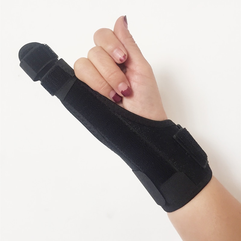 1pc Finger Splint Fracture Sprain Protector Finger Tendon Rupture Sheath With Steel Plate Fixation With Bone Fracture Stent 2025 - $18.99 –P5