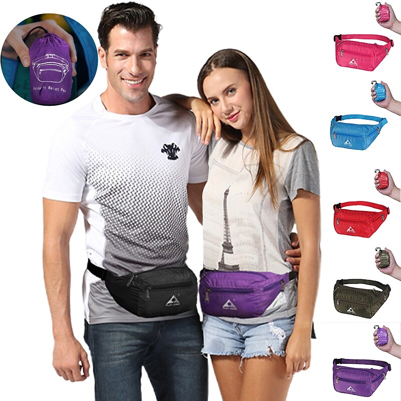 1-10 L Bolso de cintura Riñonera Cinturón Deportivo Resistente al Viento Resistente a la lluvia Transpirable Secado rápido Ligero Al aire libre Caza Pesca Senderismo Escalada Nailon Ejercito verde 2025 - $15.99 –P1