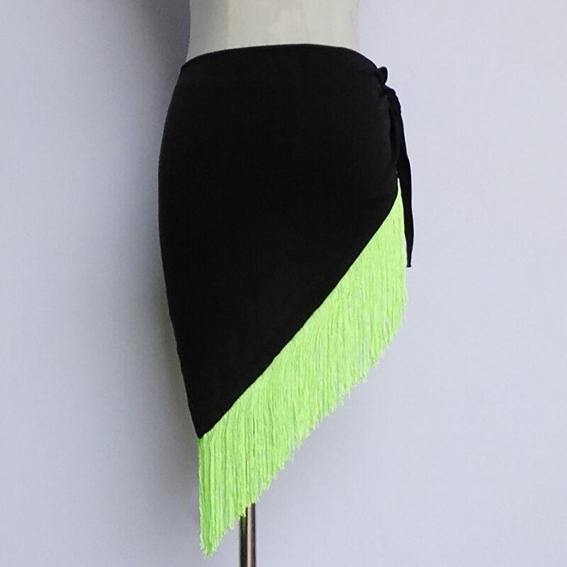 Ceinture de danse latine cordon de serrage frangé gland épissage entraînement de performance pour femmes mélange de coton haut de 2025 ? $9.49 –P1