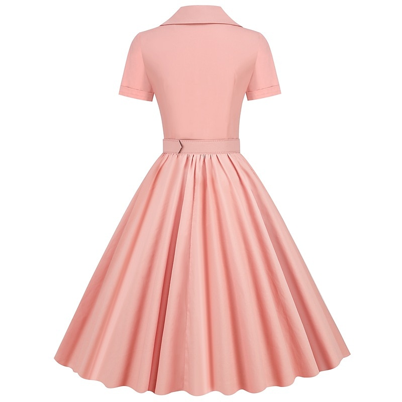 Retro 50. léta Vintage šaty Koktejlky Houpací šaty Flare šaty Maškarní kostým Dámské Plesová maškaráda Večírek loučení se svobodou nevěsty Dospělé Šaty Šaty pro návrat domů 2026 - $56.99 –P2