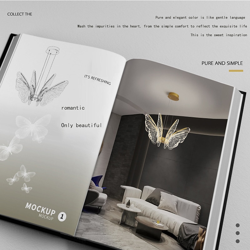 LED Pendant Light Butterfly Design 68cm Single Design Metal LED Nordic Style 220-240V 2025 - $464.29 –P7