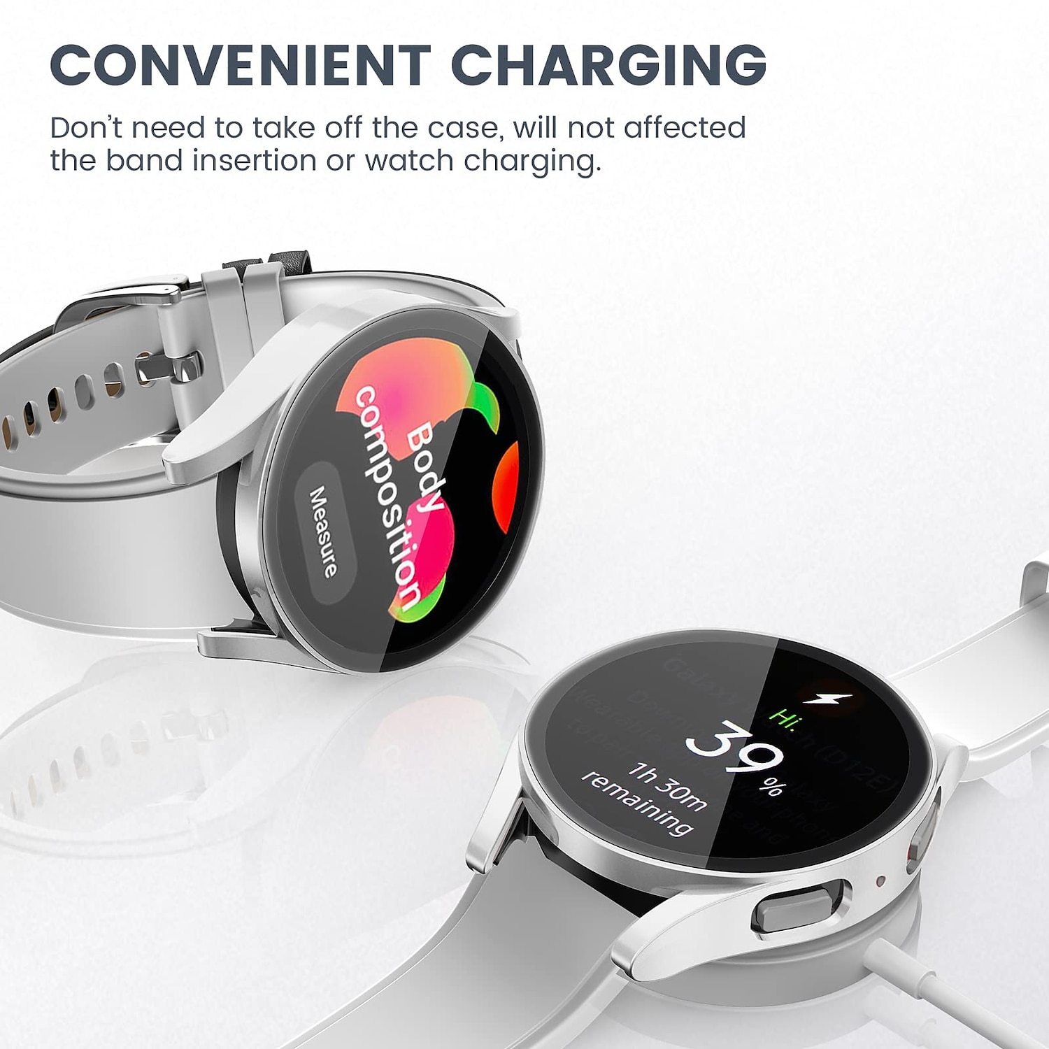 3 عبوات مشاهدة حالة مع حامي الشاشة متوافق مع Samsung Galaxy Watch 5 40mm / Watch 5 44mm / مشاهدة 4 40 مم / مشاهدة 4 44 مم مقاومة للخدش وعر، خشن، قاس غطاء كامل ممتص الصدمات زجاج مقوى / جهاز كمبيوتر صلب 2025 - $13.99 –P8