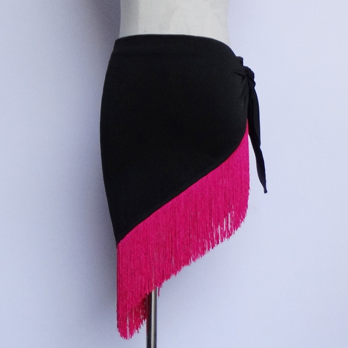 Ceinture de danse latine cordon de serrage frangé gland épissage entraînement de performance pour femmes mélange de coton haut de 2025 ? $9.49 –P4